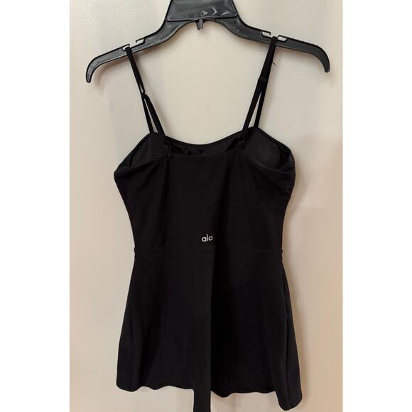 ALO Yoga Courtside Tennis Dress - Black - Size Medium - Picture 4 of 6